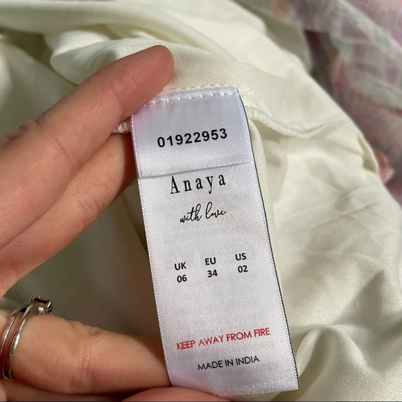 Anaya With Love ASOS Tulle One Shoulder Maxi Dress in Floral Print Size US 2 NWT - Picture 12 of 13